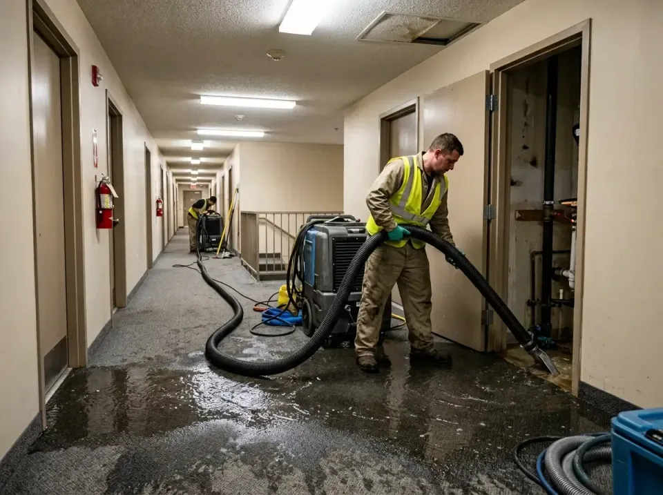 multi-unit-apartment-hallway-f-005 — frequently asked questions, Emergency Burst Pipe Water Extraction & Removal in Waynesbu…